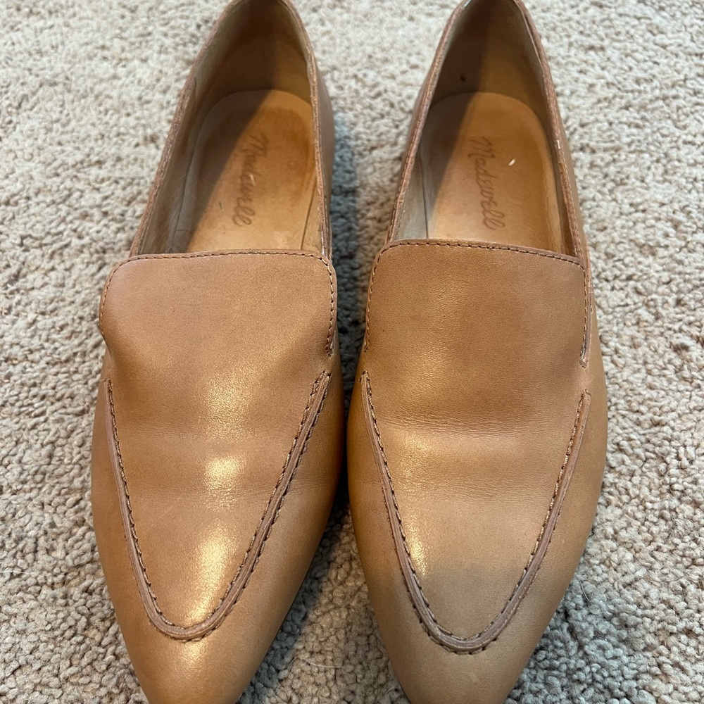 Madewell Loafers, Tan, 8,